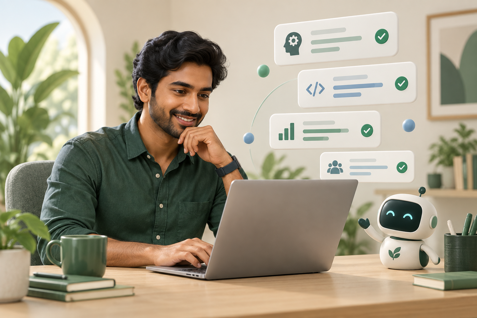 Candidate using AI-assisted skills assessment tools
